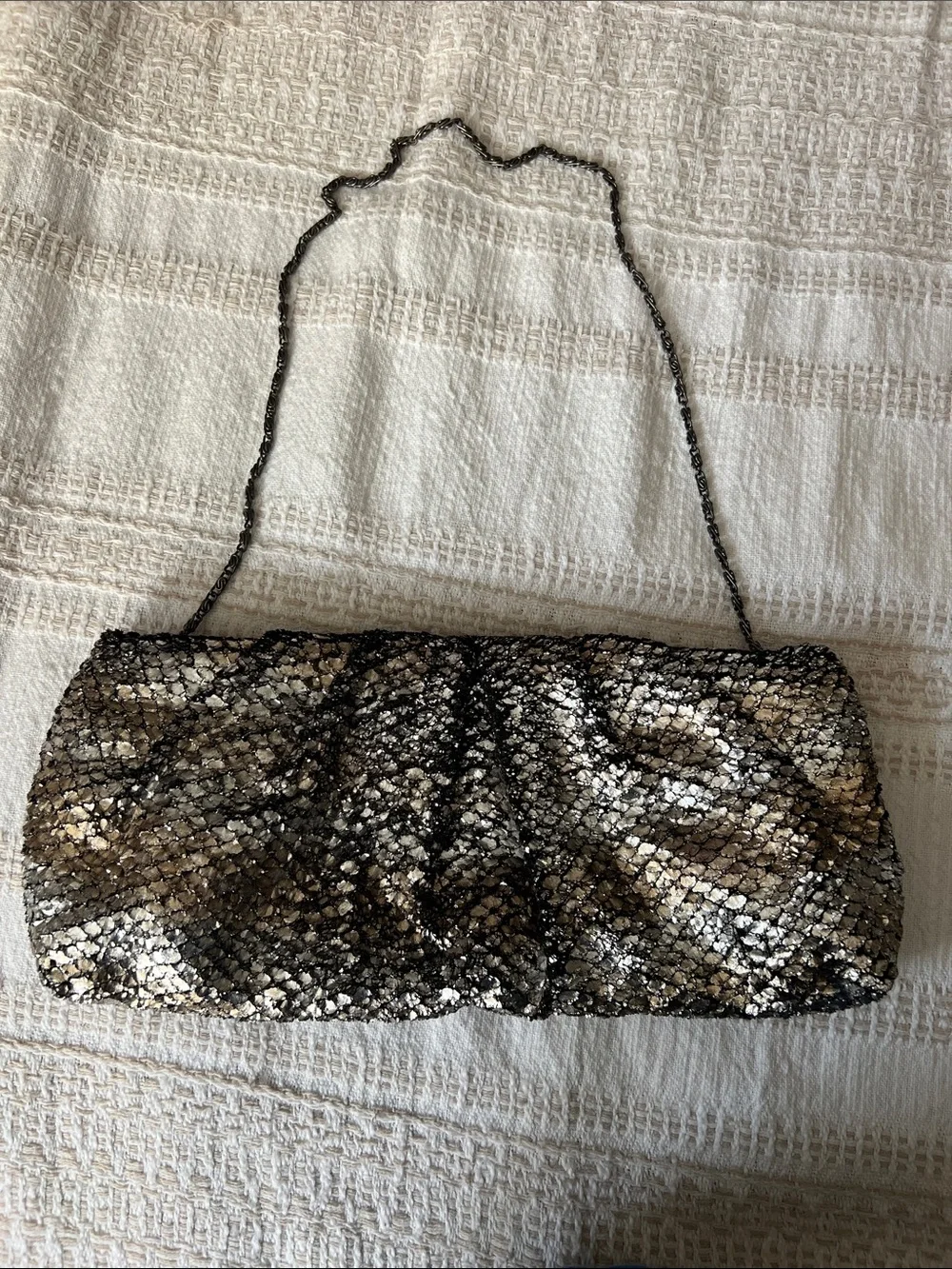 Jessica McClintock magnetic closure evening clutch bag